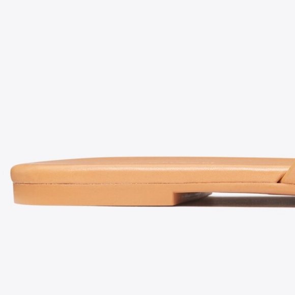 Tory Burch $298 Enamel Miller Soft Sandal Multi Natural Vachetta Tan MANY SIZES - Picture 12 of 13